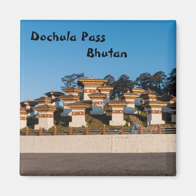 Sunset on Dochula Pass - Bhutan, Himalaya Magnet (Vorne)