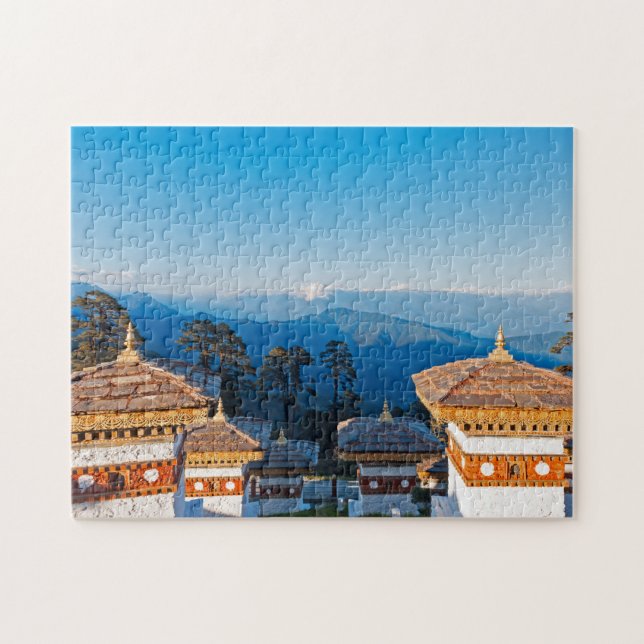Sunset on Dochula Pass - Bhutan, Himalaya Puzzle (Horizontal)