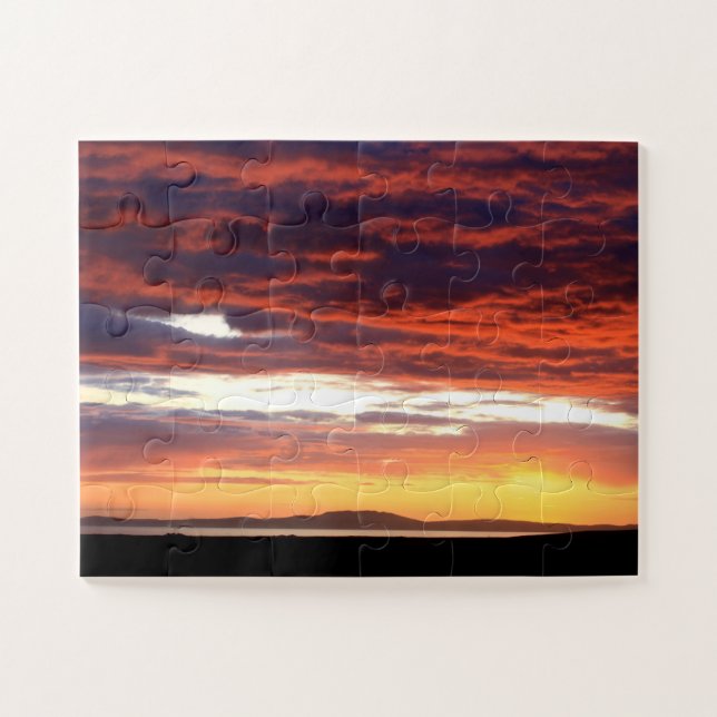 Sunset on Islay, Schottland Puzzle (Horizontal)