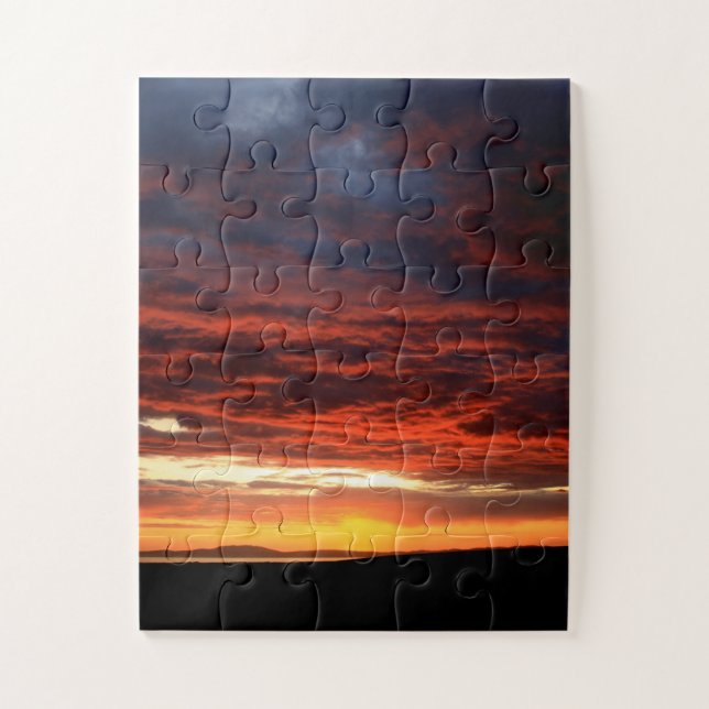 Sunset on Islay, Schottland Puzzle (Vertikal)