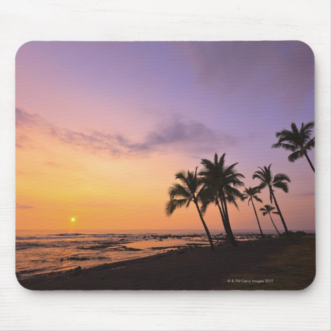 Sunset on Kahaluu Bay in Kona, Hawaii 2 Mousepad (Vorne)