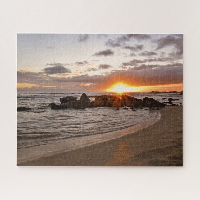 Sunset on Kauaii - Hawaii - 16x20 - 520 pc Puzzle (Horizontal)
