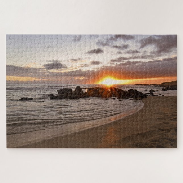 Sunset on Kauaii - Hawaii - 20x30 - 1014 Stk. Puzzle (Horizontal)