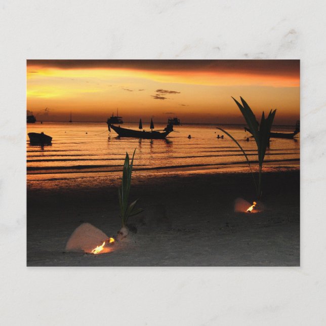 Sunset on Koh Tao Postkarte (Vorderseite)