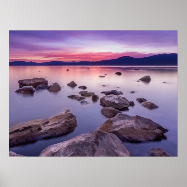 Sunset on Lake Tahoe Poster (Vorne)
