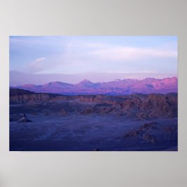 Sunset on Moon Valley - Chile Poster