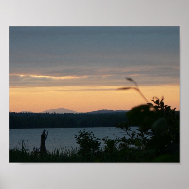 Sunset on Mount Kathadin, Maine Poster (Vorne)