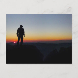 Sunset on Mt Whitney - John Muir Trail Postkarte