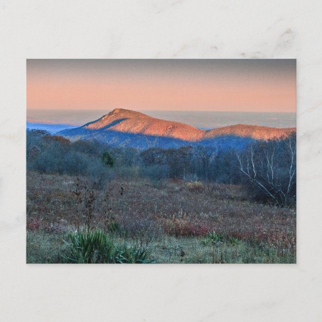 Sunset on Old Rag, Virginia Postkarte (Vorderseite)