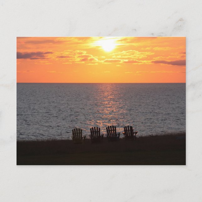 Sunset on Prince Edward Island Postkarte (Vorderseite)