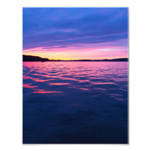 Sunset on Seneca Lake, Ohio Fotodruck