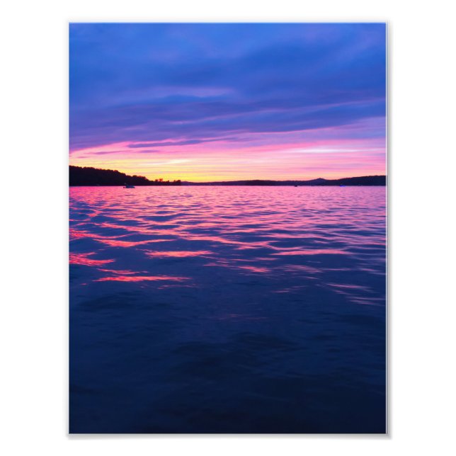 Sunset on Seneca Lake, Ohio Fotodruck (Vorne)