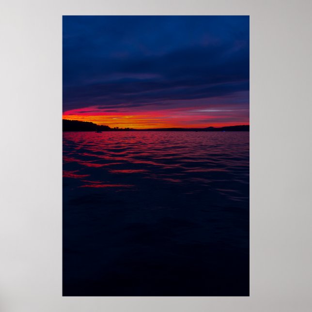 Sunset on Seneca Lake, Ohio Poster (Vorne)