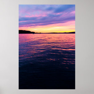 Sunset on Senecaville Lake, Ohio Poster