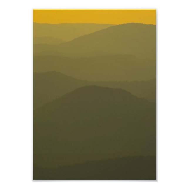 Sunset on the Alleghanias, West Virginia Fotodruck (Vorne)