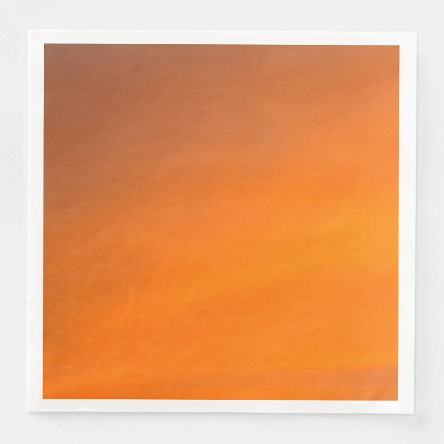 Sunset Orange Abstrakt Art Paper Dinner Napkins Serviette (Vorderseite)