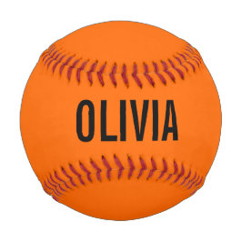 Sunset Orange Modern Name | Trendy Minimalistisch Baseball