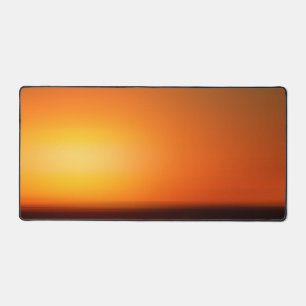 Sunset Orange Sky Abend Foto Desk Mat Schreibtischunterlage