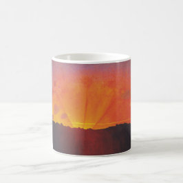 Sunset, Orange Sky (von Félix Vallotton) Kaffeetasse