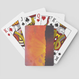 Sunset, Orange Sky (von Félix Vallotton) Spielkarten