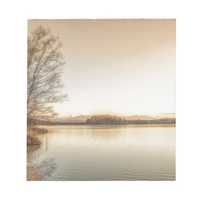 Sunset Osterseen Notizblock (Vorderseite)