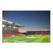 Sunset over an empty Bosuil Stadium