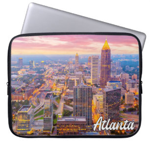 Sunset Over Atlanta, Georgia, Vereinigte Staaten Laptopschutzhülle