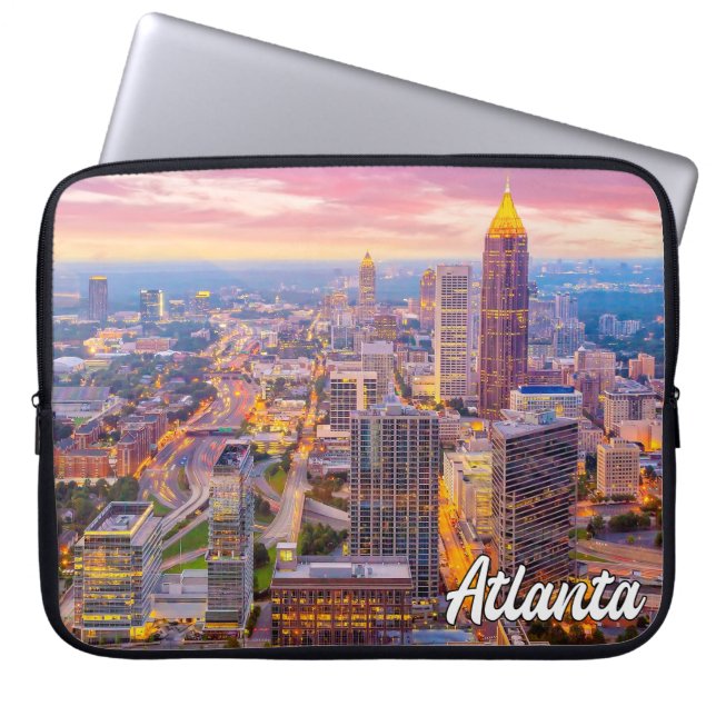 Sunset Over Atlanta, Georgia, Vereinigte Staaten Laptopschutzhülle (Vorderseite)