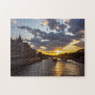 Sunset over Conciergerie - Paris, Frankreich Puzzle