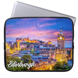 Sunset Over Edinburgh, Schottland, Vereinigtes Kön Laptopschutzhülle
