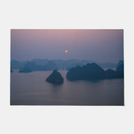 Sunset over Halong Bay - Vietnam, Asien Fußmatte