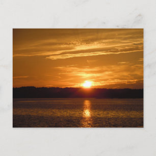 Sunset Over Hilton Postkarte