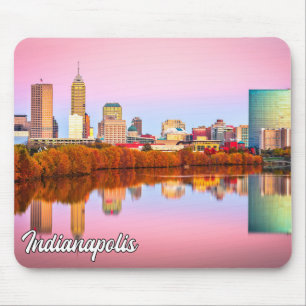 Sunset Over Indianapolis, Indiana, Vereinigte Staa Mousepad