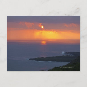 Sunset over Kealakekua Bay, South Kona Postkarte