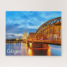 Sunset Over Köln, Deutschland Puzzle
