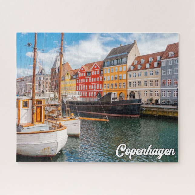 Sunset Over Kopenhagen, Dänemark Puzzle (Horizontal)