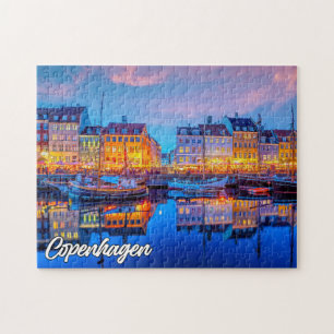 Sunset Over Kopenhagen, Dänemark Puzzle