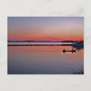 Sunset over Lake Champlain Postkarte