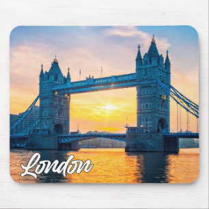 Sunset Over London, England, Großbritannien Mousepad