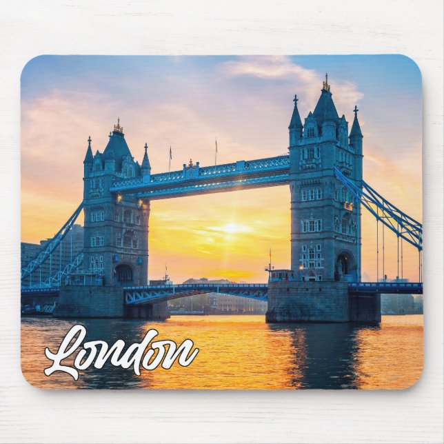 Sunset Over London, England, Großbritannien Mousepad (Vorne)