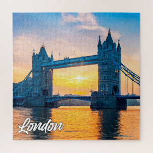 Sunset Over London, England, Großbritannien Puzzle