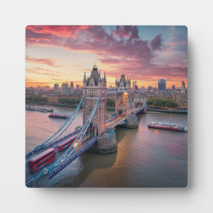 Sunset over London Fotoplatte