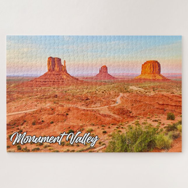 Sunset Over Monument Valley, Arizona, USA Puzzle (Horizontal)