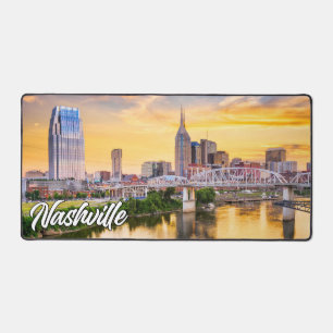 Sunset Over Nashville, Tennessee, USA Schreibtischunterlage