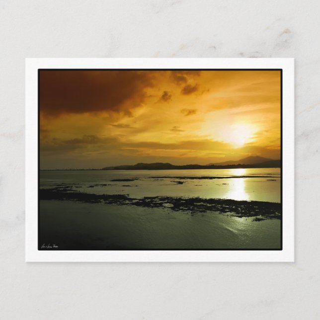 Sunset over Panama Postcard Postkarte (Vorderseite)