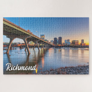 Sunset Over Richmond, Virginia, Vereinigte Staaten Puzzle