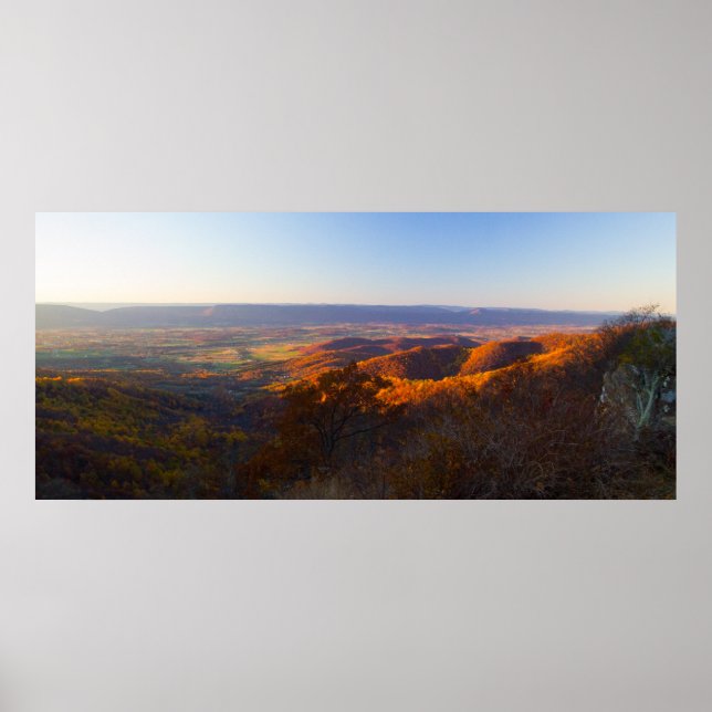 Sunset over Shenandoah National Park, Virginia Poster (Vorne)