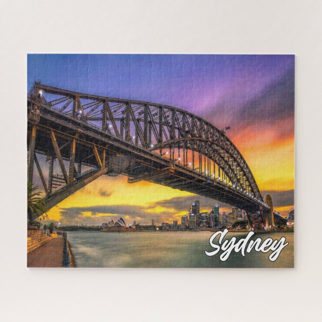 Sunset Over Sydney, Australien Puzzle (Horizontal)