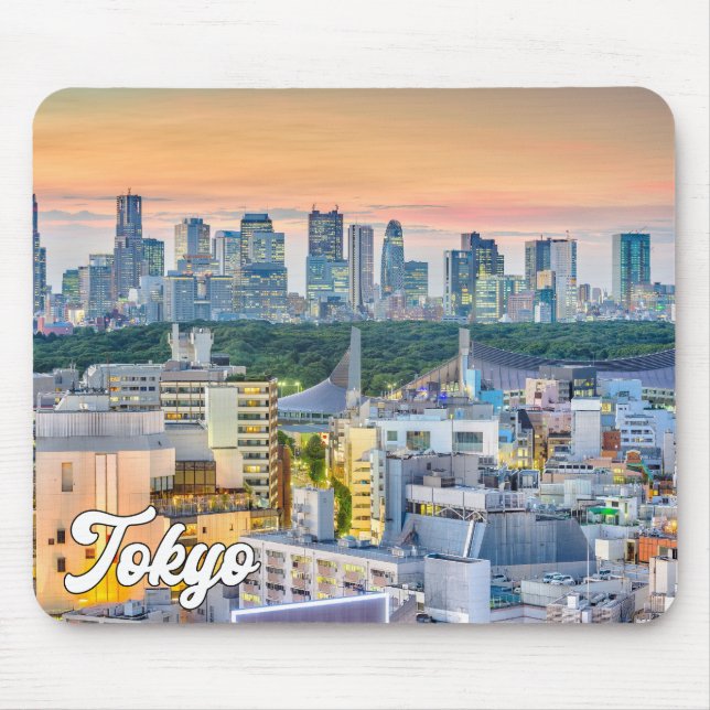 Sunset Over Tokio, Japan Mousepad (Vorne)