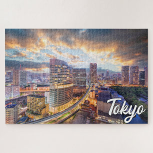 Sunset Over Tokio, Japan Puzzle